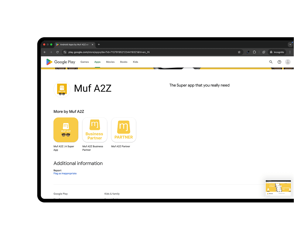 MUF A2Z app